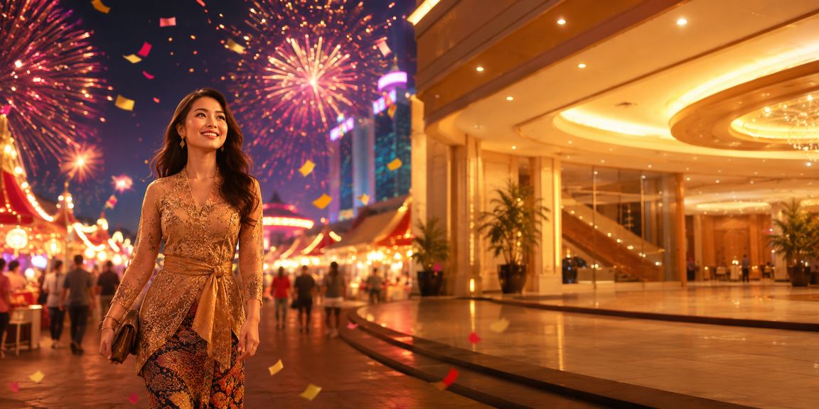 Pengguna membuat pertaruhan sukan melalui telefon pintar di Genting Highlands Malaysia